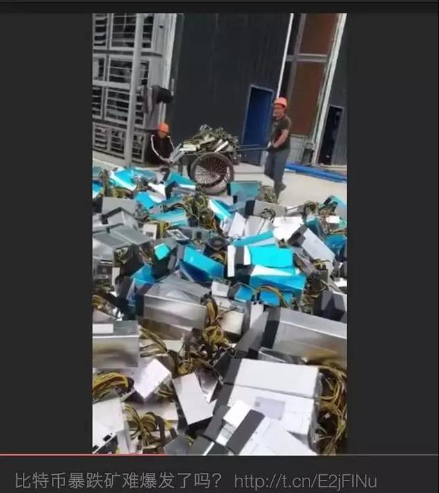 A close-up view of a high-performance mining rig in a secure hosting facility